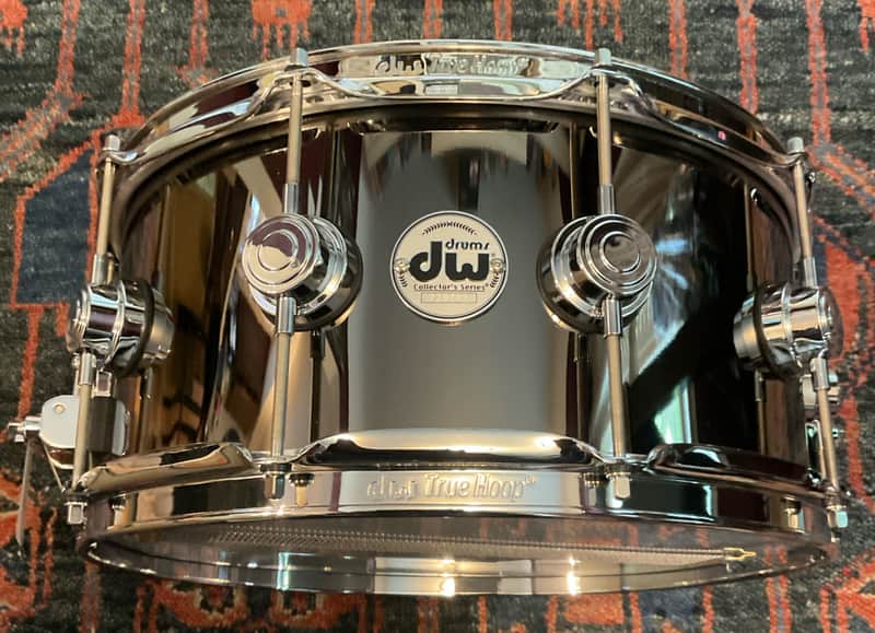 DW Collector's Series Brass 6.5 x 14 inch Snare Drum - Black Nickel image 1