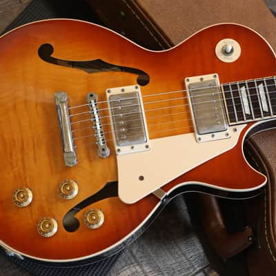 2014 Gibson Memphis ES-LP with Lollars Semi-Hollow Electric Guitar Figured Sunburst + COA OHSC image 3