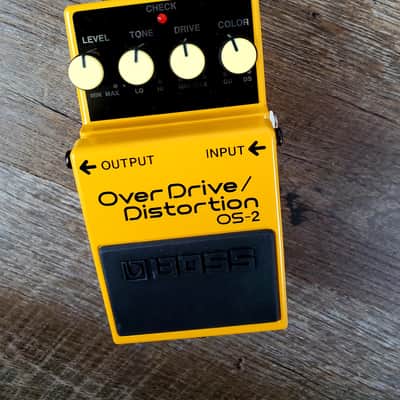 Boss OS-2 OverDrive/Distortion (Silver Label) Yellow image 2