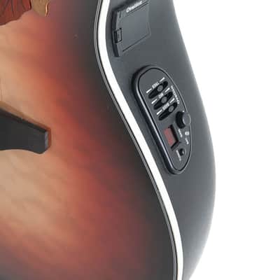 Ovation E – akustická kytara Celebrity Elite Plus Mid Cutaway Lefthand Ruby Burst image 8
