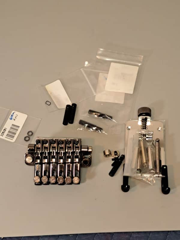 Ibanez Edge Zero II Tremolo System Floyd Rose Style Bridge 2000's - Cosmo Black - Plus Frame And Parts image 1