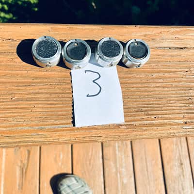 Peavey vintage 70s aluminum set-screw knobs (lot of 4) image 1