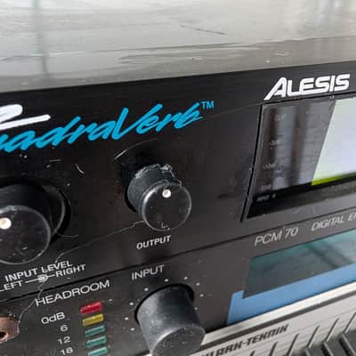 Alesis QuadraVerb 2 Dual Channel Octal Master Effects with Digital I/O 1990s - Black image 3