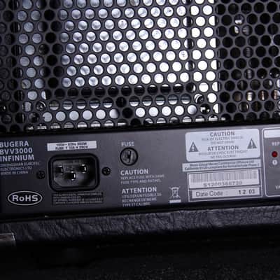Bugera BVV3000 Infinium 300 Watt Bass Head w/ Road Case (SKU 4230) image 7