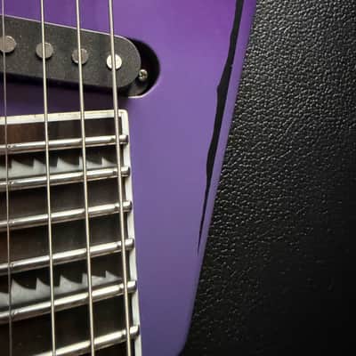 ESP E-II Alexi Laiho Signature Ripped - Purple Fade Satin with Pinstripes image 14