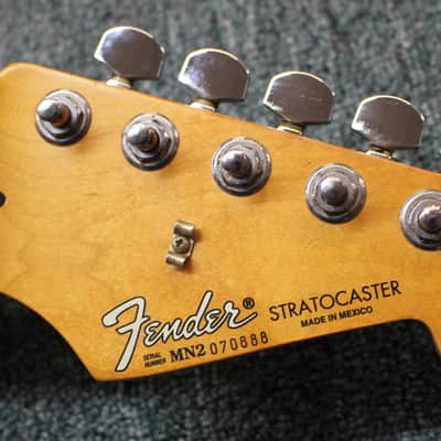 1992 Fender MIM Standard Stratocaster Vintage Tremolo Rosewood Fretboard Electric Guitar Crimson Red Metallic image 16