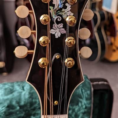 Kentucky KM-858 Gold Top Artist Level Mandolin Package, w/setup, deluxe case, & shipping image 10