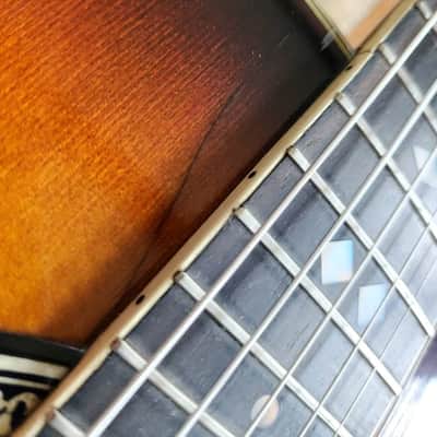 Ovation Balladeer Model 1117 vintage USA acoustic w/ohsc  1977 - sunburst image 15