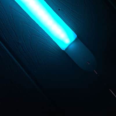 Rockit Music Gear Super Bright Rechargeable LED Guitar Strap White handmade image 5