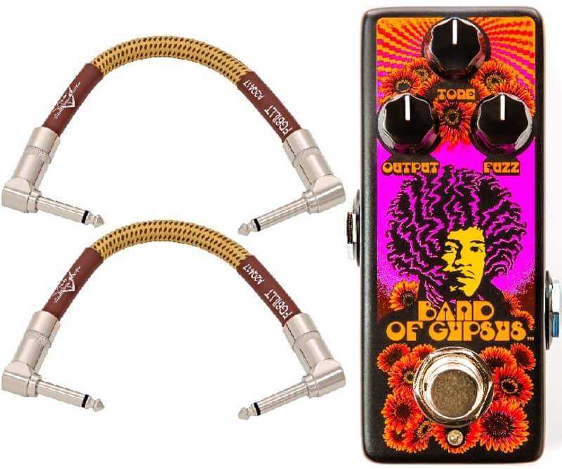Dunlop JHMS4 Authentic Hendrix '68 Shrine Series Band of Gypsys Fuzz - 2 Free Fender 6" Patch Cables image 1