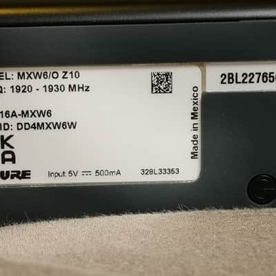 Shure MXW6/O Wireless Boundary Omnidirectional Transmitter (Band Z10) image 6