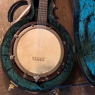 Teed Style 6 string banjo 1880s image 5