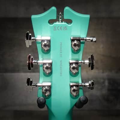 D'Angelico Premier DC Semi-Hollow Electric Guitar - Surf Green (DAPDCSGRNS) image 1