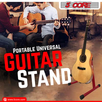 5 Core Guitar Stand A Frame w Soft Foam Arm Non Slip Rubber for Acoustic Electric Bass Ukulele image 15