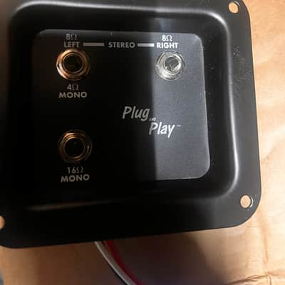 Plug and Play Mono/Stereo Jackplate 2010s - Black image 1