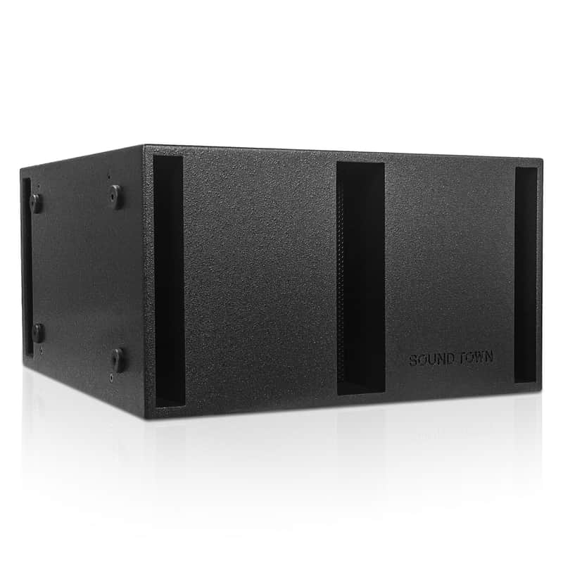 CARME-212S | CARME Series Dual 12" 1600W Passive PA DJ Subwoofer with Folded Horn Design, Black, for Lounge, Club, Bar, Theater, Restaurant, Church image 1