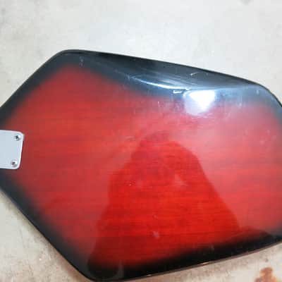 Vintage 1960s Teisco Phantom Guitar Del Rey Domino Great Shape Coffin Case image 9