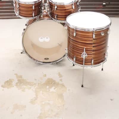 Pearl Tiger Eye Pearl 4pc Drum Kit Set 22/16/13/12" Vintage 1970's MIJ image 11