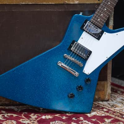 2024 Epiphone Glam Series Explorer - in Brunswick Blue Sparkle image 3