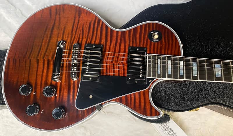 NEW! Gibson Dealer Select Custom Shop Les Paul Custom - Hand Picked AAA Figured Flame Top - Root Beer / Walnut Finish - Authorized Dealer - 9.4 lbs - G06950 image 1