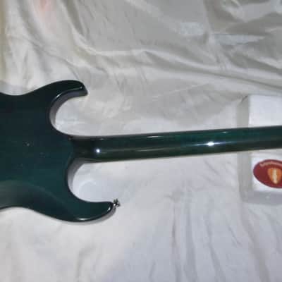 Washburn X-50 Q -Guitars4cancer- Neck-thru body, Quilted Maple Top, Trans Blue, Bound, Buzz Felten image 15
