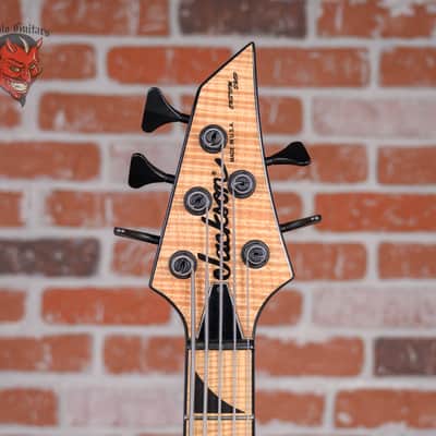 Jackson USA Custom Shop Concert Bass Masterbuilt by Mike Shannon & Pablo Santana Flame Maple Top Natural 2008 w/Hard Shell Case image 9
