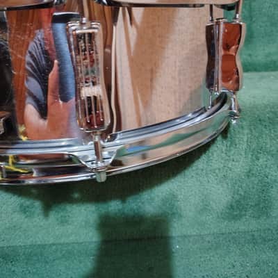 Ludwig Chrome Over Wood 5x14 Snare Drum image 5