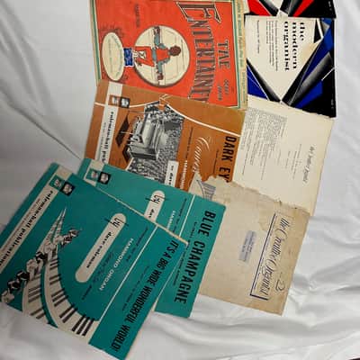 Lot of 17 Old Vintage Organ Books & Sheet Music Creative Organist, Moonlight Cocktails, Solo, Modern image 2