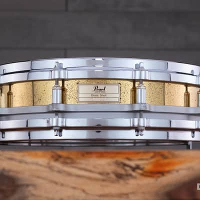 PEARL FREE FLOATING SYSTEM (FFS) 14 X 3.5 PICCOLO BRASS SHELL MK2 SNARE DRUM (PRE-LOVED) image 1