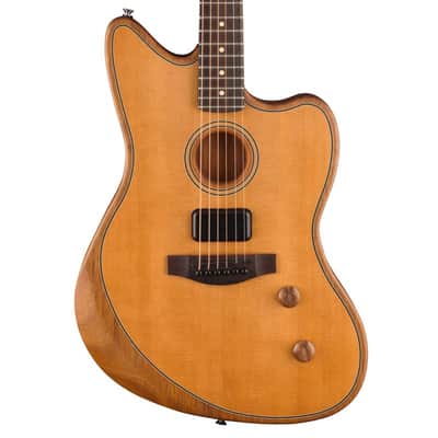 Fender Acoustasonic Standard Jazzmaster - Aged Natural image 3