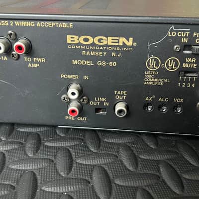 Bogen GS60 Mixer Amplifier Commercial Gold Seal Series image 7