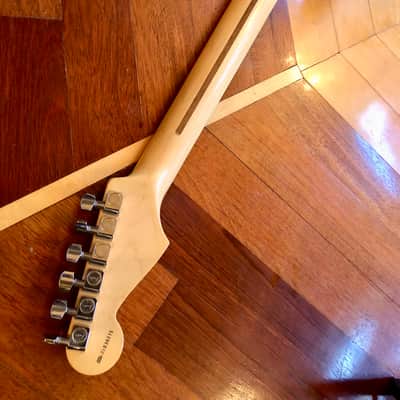 2001 Fender USA Lone Star American HSS Stratocaster Electric Guitar Ocean Turquoise Fender Padded case image 21