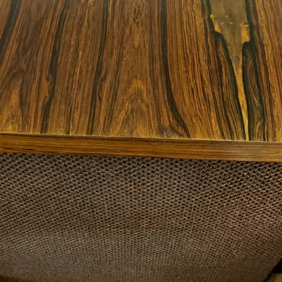 VINTAGE ESS TRANSTATIC SPEAKERS W/BRAZILIAN ROSEWOOD TOPS, Matched pair, excellent condition image 8