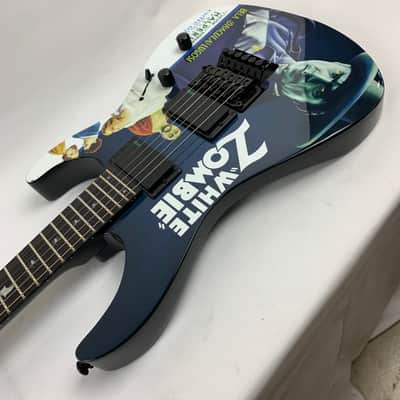 ESP LTD KH-WZ Kirk Hammett White Zombie Black Electric Guitar + Tombstone Case B-Stock - Korea image 10