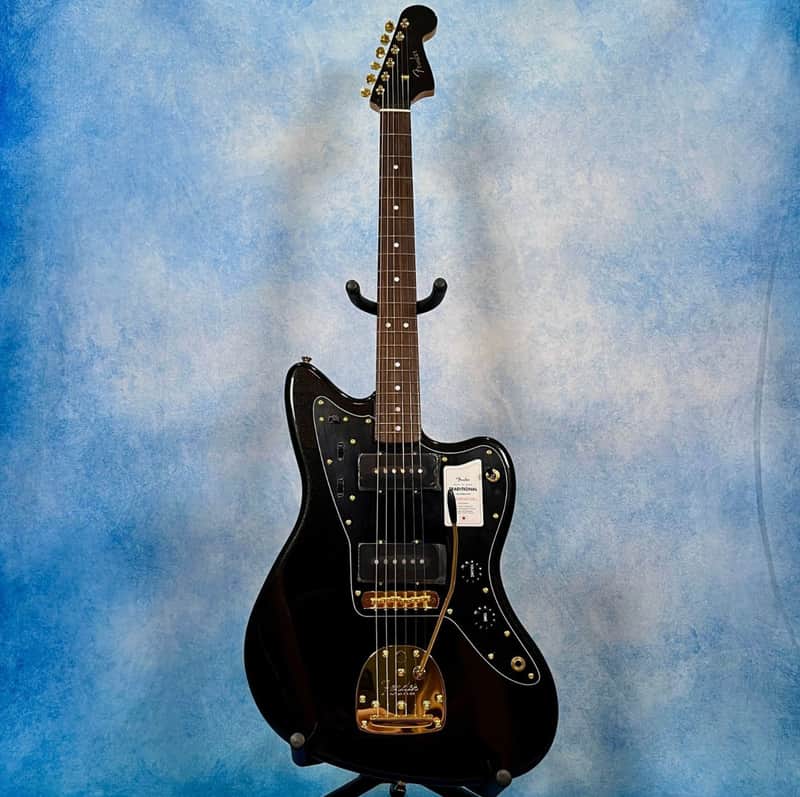 NEW - 2025 Fender Japan Traditional Collection '60s Jazzmaster – Black Pearl / Gold, Matching Headstock, MIJ image 1