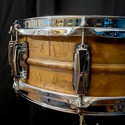 Ludwig LC661 Copper Phonic 5x14" 10-Lug Snare Drum 2016 - Present Raw Copper image 3