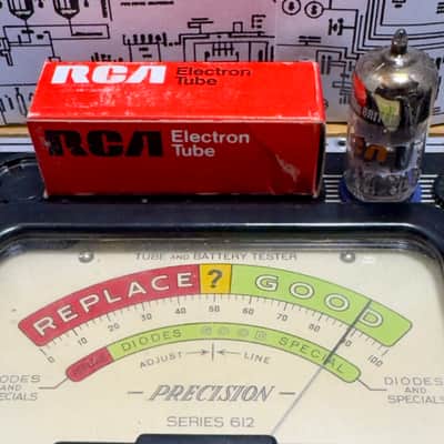 RCA (Mullard) 6922 E88CC (6DJ8) - Gold Pins Black Plates Top Getter Pair image 4