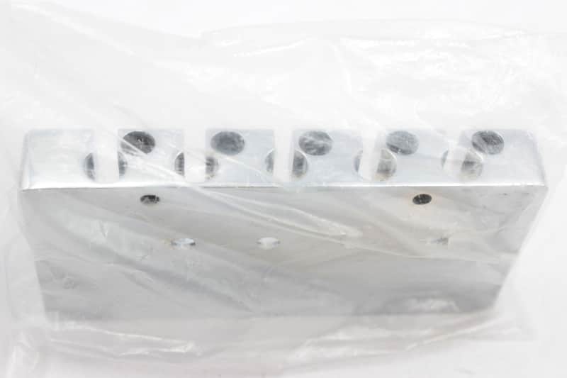 Mighty Mite 5-String High-Mass Bass Guitar Bridge - Chrome, Universal Professional Parts, New in Packaging