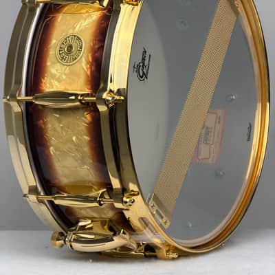 Gretsch 18/12/14/5.5x14" Gold Hdw. USA Custom Drum Set - Exclusive Espresso Burst image 10