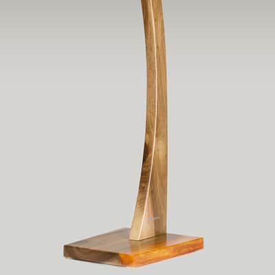 Custom wooden handmade guitar stand – golden walnut #3 image 3