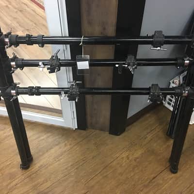 Used Large Gibraltar Drum Rack Straight Bars Black image 8