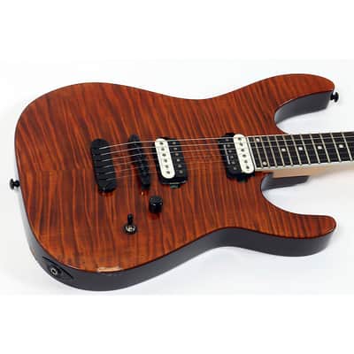 Dean Modern 24 Select Flame Maple Top Electric Guitar Regular Tiger Eye image 3