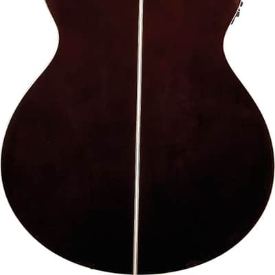 Washburn EA55G Mini Jumbo Acoustic-Electric Guitar, Koa Top, Koa Burst image 3