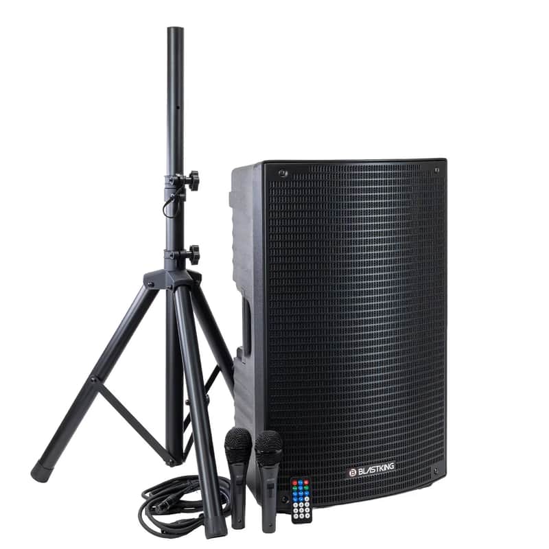BlastKing BDTII15C1 15 Inch Active PA Speaker Combo with Bluetooth TWS & Microphones image 1