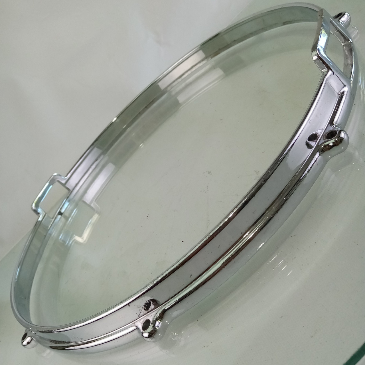 Premier 14" Die-Cast Snare Drum Resonant Rim/Hoop Chrome 8-Lug UK Vintage 50-60s — main photograph