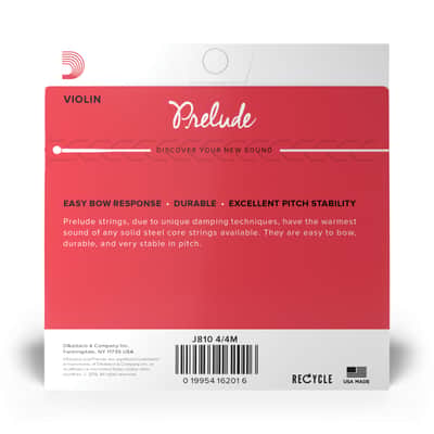 D'Addario Orchestral Violin String Prelude J810-4/4 Medium Tension - String Set for Violins image 3