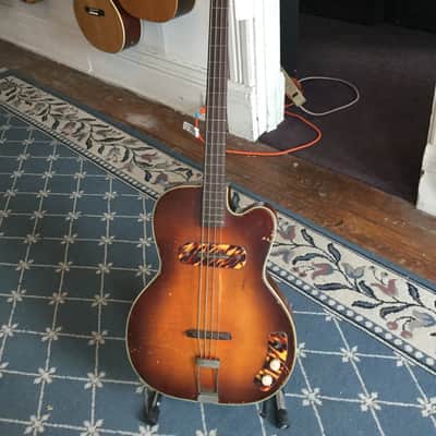 Kay Thin Twin K162 Bass 1950's Tobacco Burst image 1