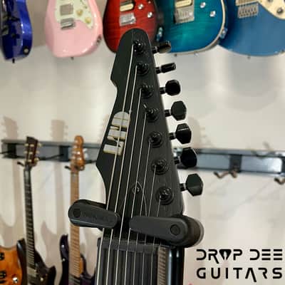 ESP LTD Alex Wade Signature AW-XJ7B Evertune Baritone 7-String Electric Guitar w/ Case (1348)-Open Grain Black Satin image 10