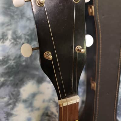 Vintage 1964 Silvertone H-802L 5 String Banjo New Strings Pro Setup Original Soft Shell Case image 6