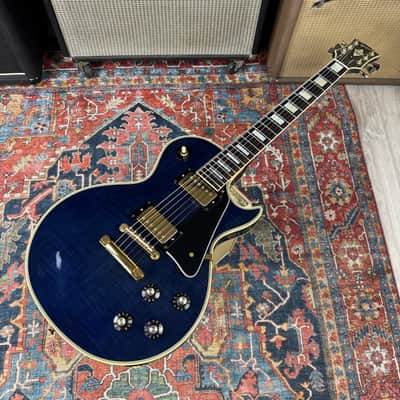 Greco Les Paul Custom Blue Flame Model EGC68- 700 Mint Collection - 1987 image 4